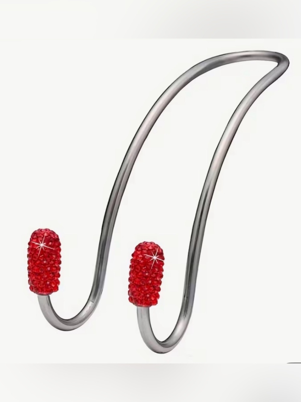 5/$25 Red Crystal Accent Car Headrest Purse Bag Hook